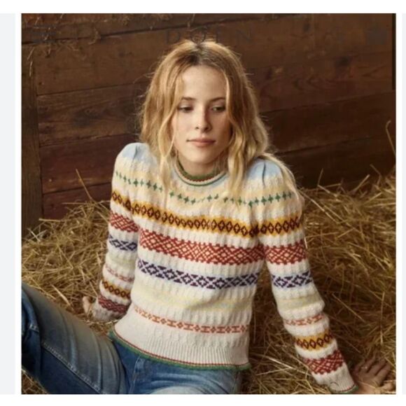 Doen Sweaters - Doen Brynn Fair Isle Sweater L